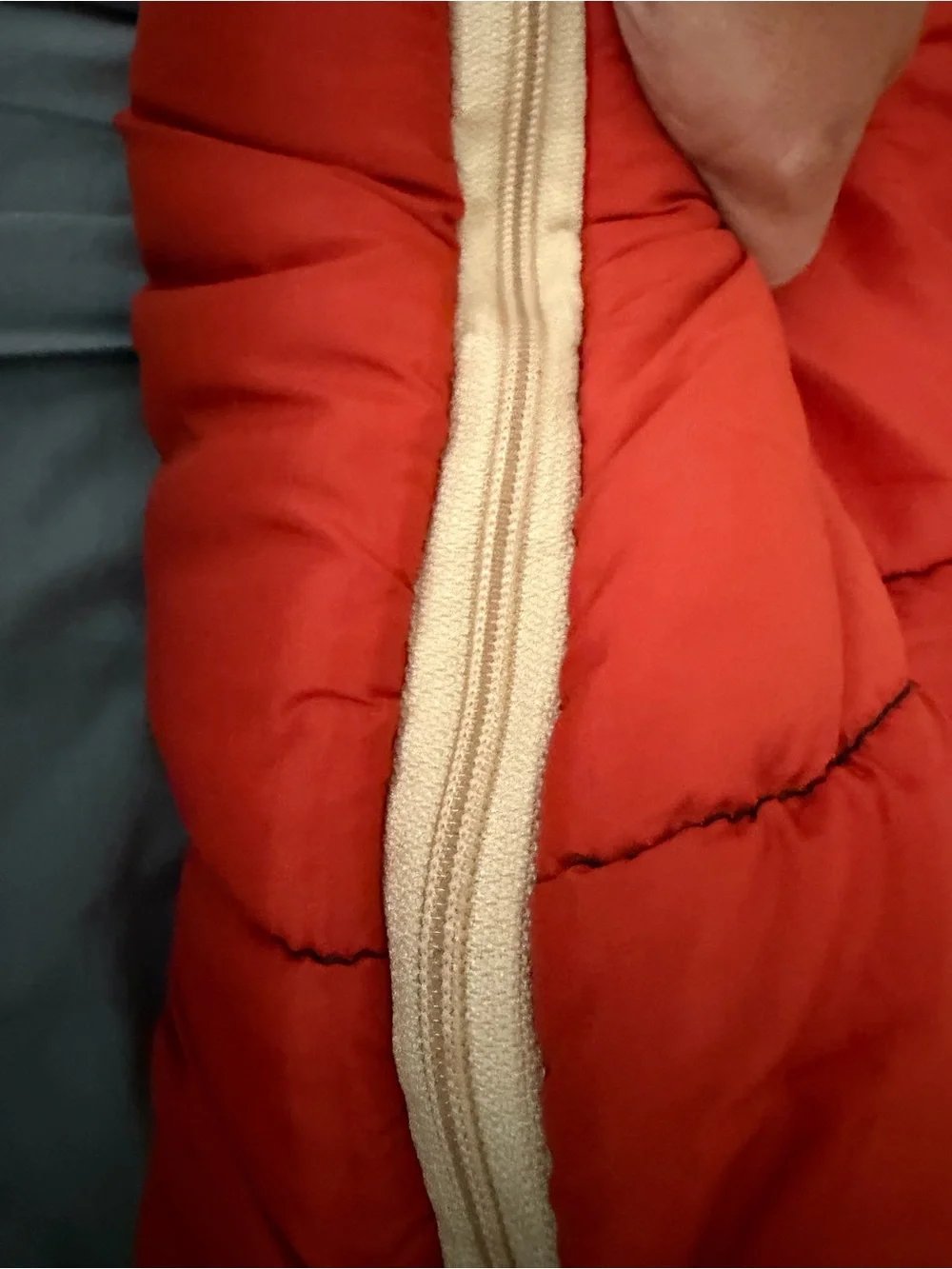 1980s/1970s Vintage orange Sleeping Bag - great for outdoor camping
